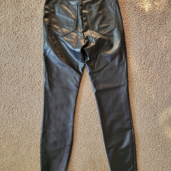 Black Zara Leather Pants - Picture 5 of 5